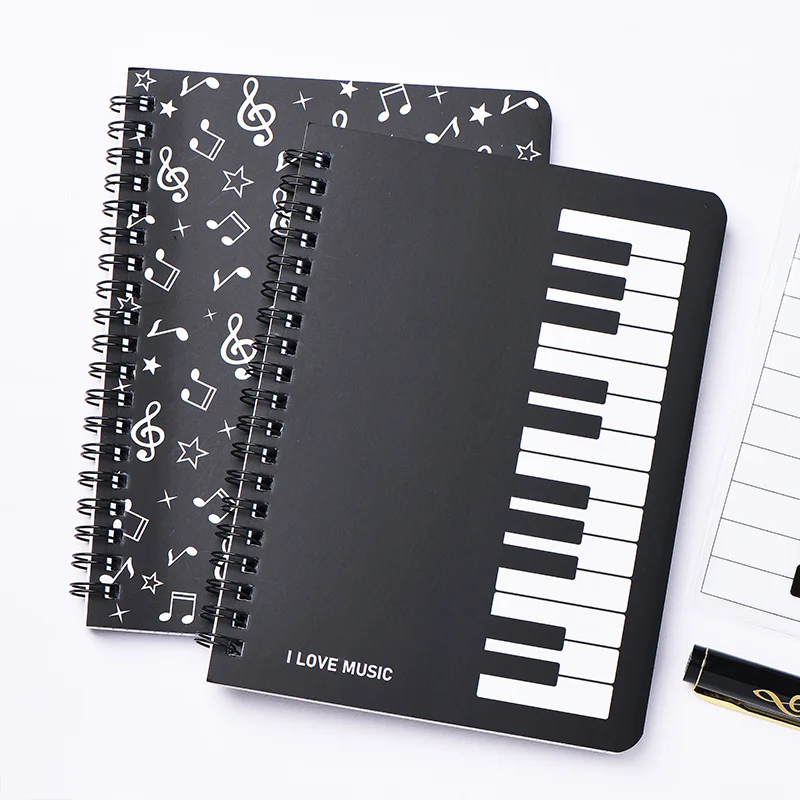 Blank Sheet Music Notebook - Quaderno musicale bobina taccuino B6 cancelleria