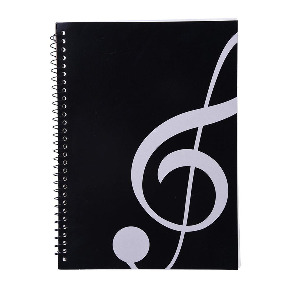 Blank Sheet Music Notebook - Quaderno a spirale da 50 pagine