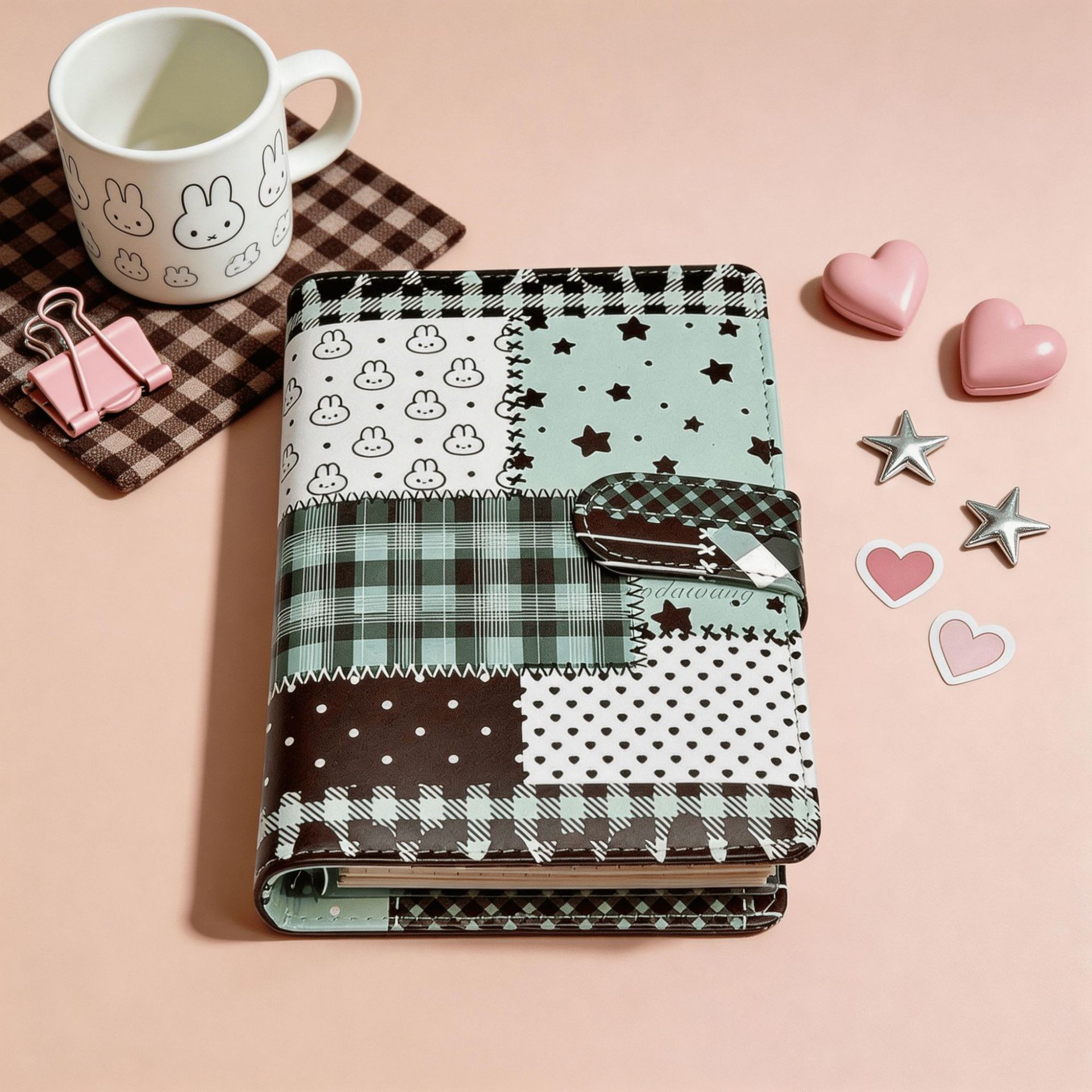 Blank Sheet Music Notebook - Quaderno A6 verde a griglia con