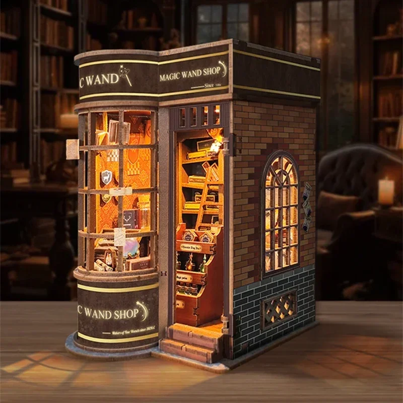 Kit di modellini in legno fai- - Diy Wooden Book Nook Kit Shelf Insert recensione e prezzo