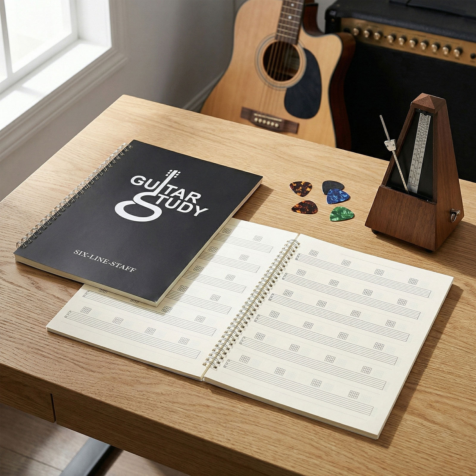 2 quaderni per partiture di ch - Blank Sheet Music Notebook recensione e prezzo